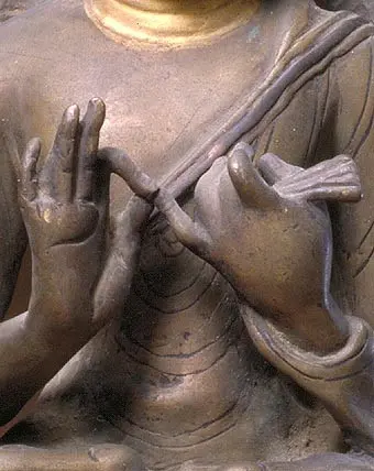 Buddha statue Hand Gestures Dharmachakra Mudra